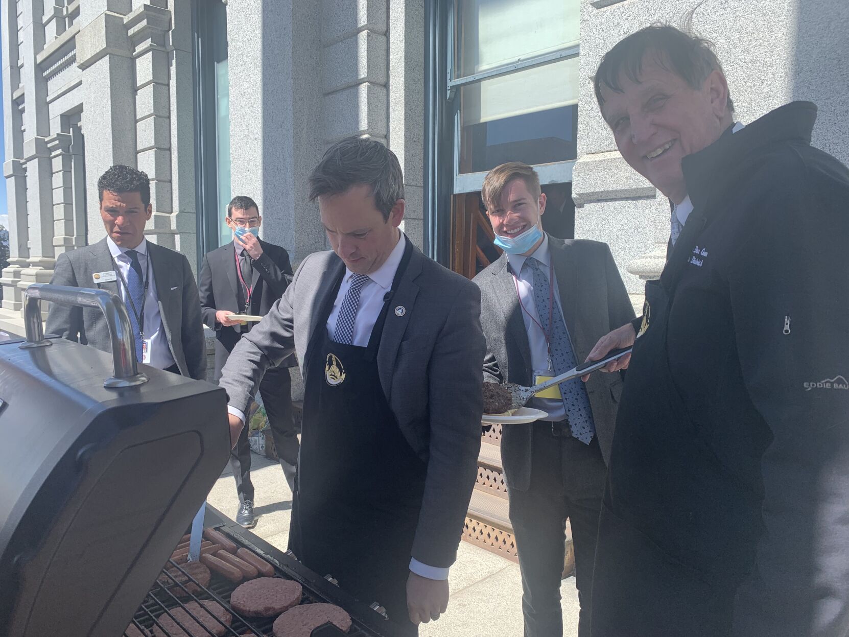 Fenberg at the grill